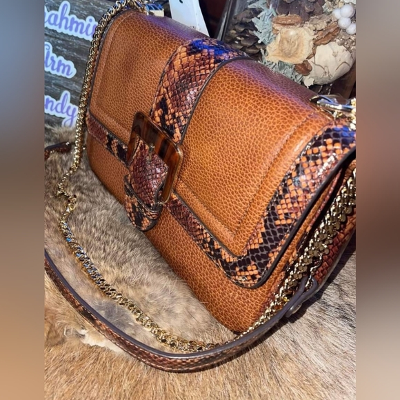 BRAHMIN Women's Cognac Saguaro Rosalie Crossbody Bag NWT - Picture 5 of 9